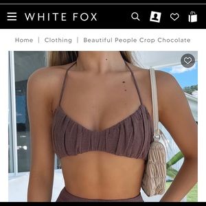 Beautiful People Crop Chocolate